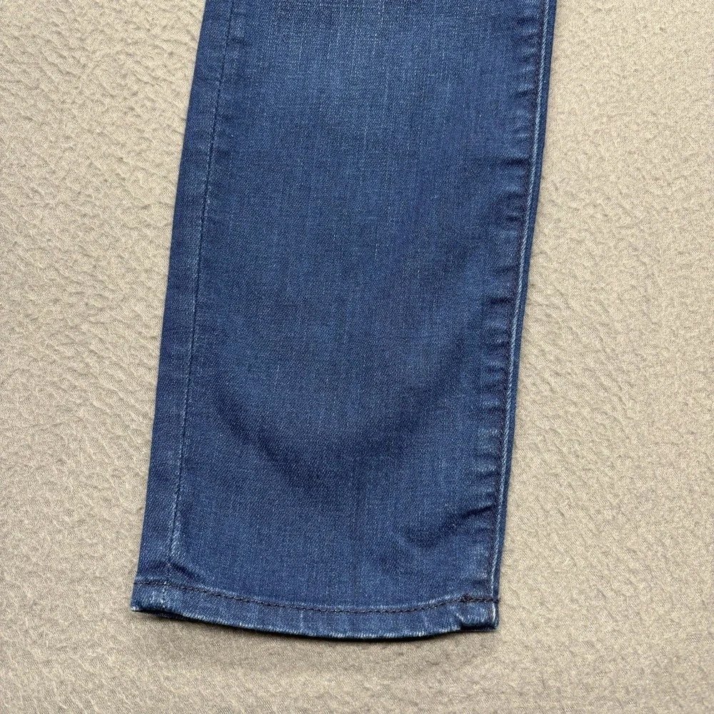 MOTHER The Looker Crop Skinny Jeans Bright Eyes Blue Denim Made in USA‎ Size 26